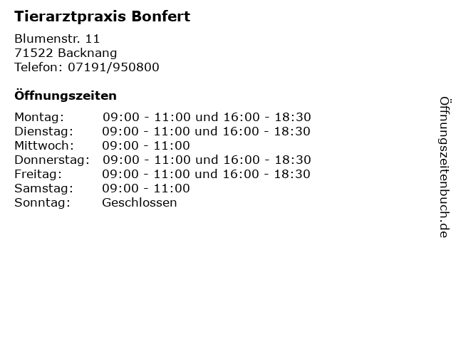 Tierarztpraxis Bonfert