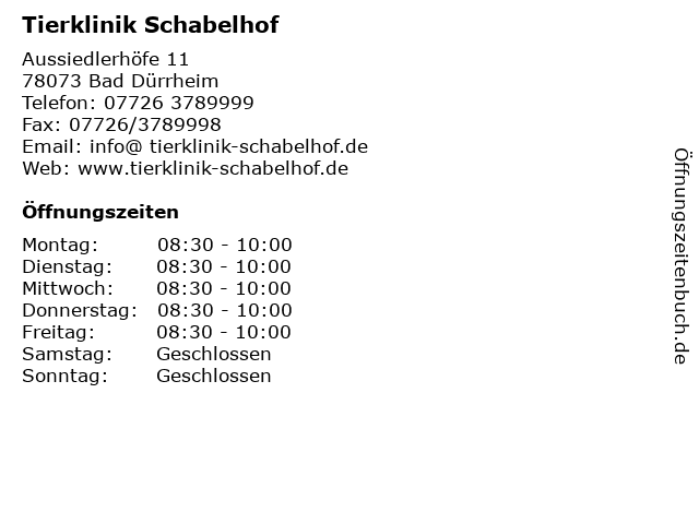 AniCura Kleintierzentrum Schabelhof Bad Dürrheim