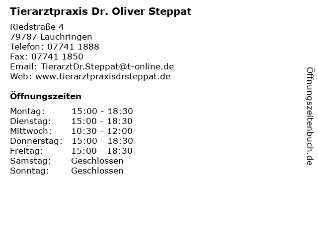 Tierarztpraxis Dr. Oliver Steppat