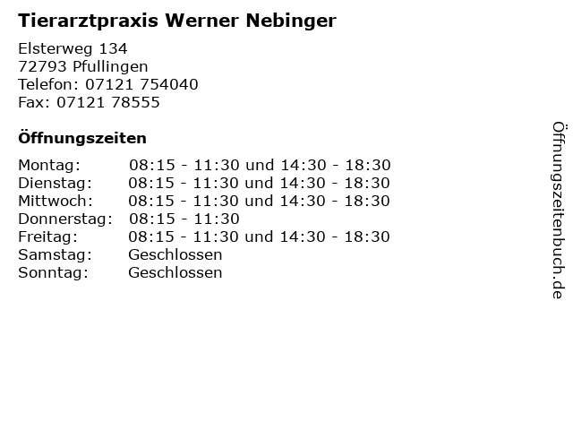 Tierarztpraxis Nebinger