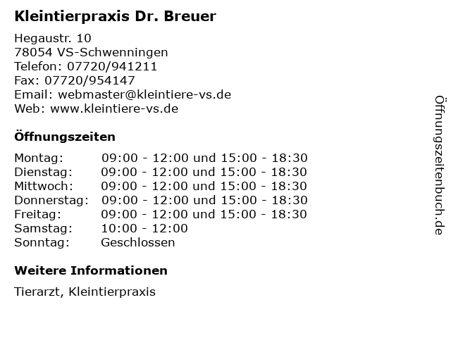 Kleintierpraxis Dr. Breuer