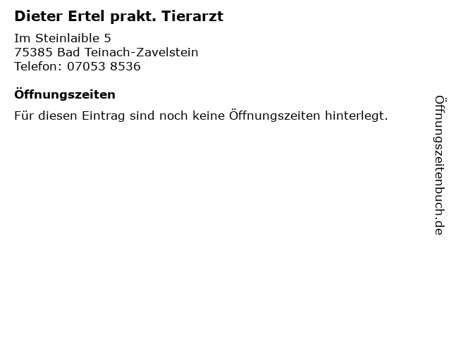 Dieter Ertel Tierarzt