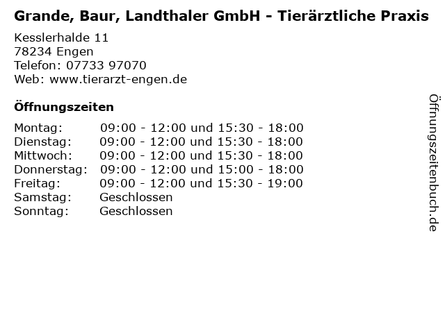 Grande, Baur, Landthaler Gmbh Tierärztliche Praxis