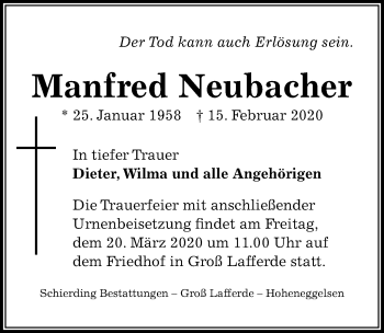 Dr. Manfred Neubacher