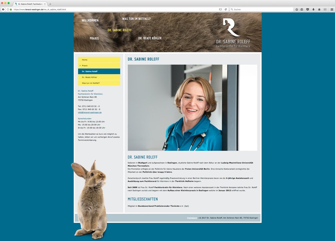 Dr. Sabine Roleff, Fachtierärztin für Kleintiere