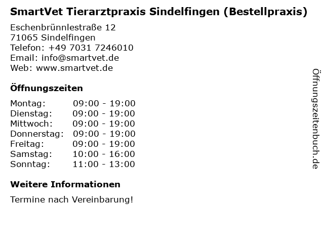 SmartVet Tierarztpraxis Sindelfingen