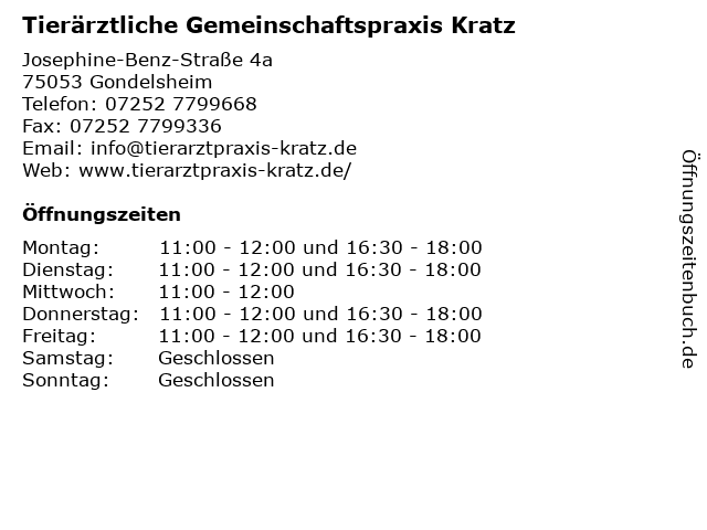 Tierärztliche Gemeinschaftspraxis Kratz