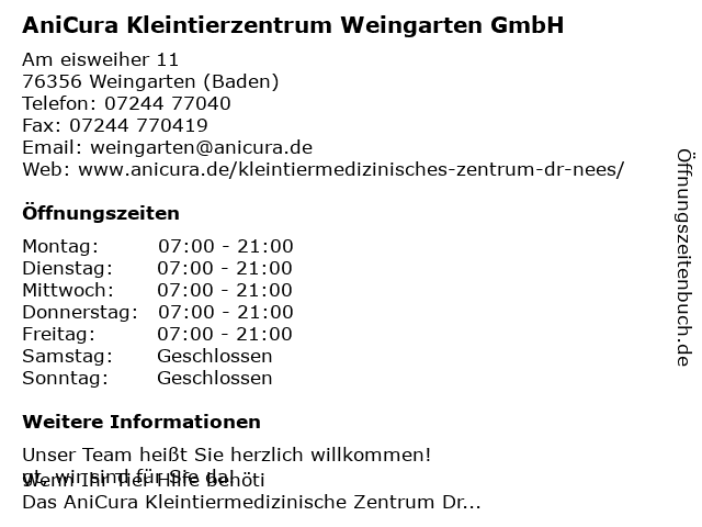 AniCura Kleintierzentrum Weingarten GmbH