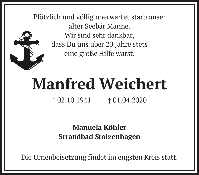 Dr. Manfred Weichert