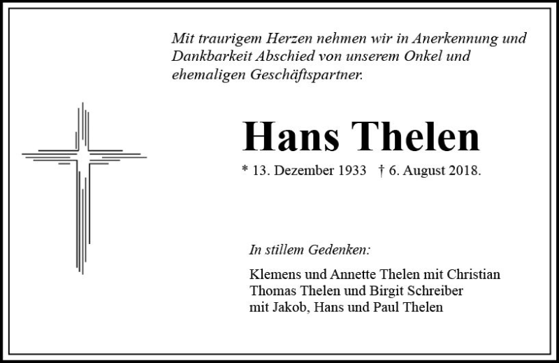 Dr. Hans Thelen