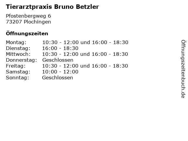 Bruno Betzler Tierarzt