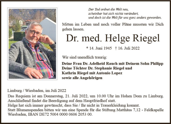 Dr. Helge Behncke