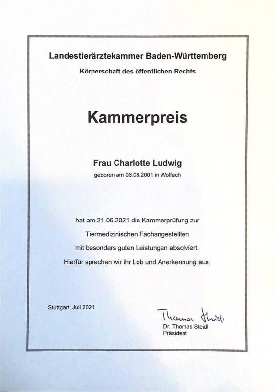 Kleintierzentrum Kinzigtal Dr. Jörg Schäffner