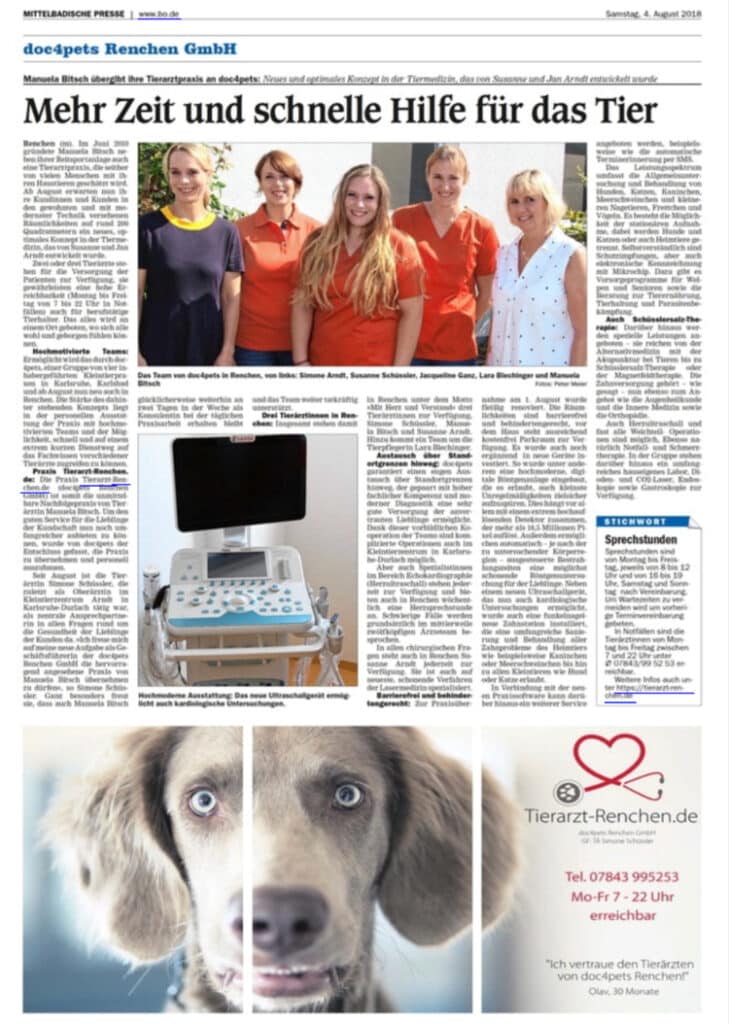 Tierärzte - doc4pets Renchen GmbH