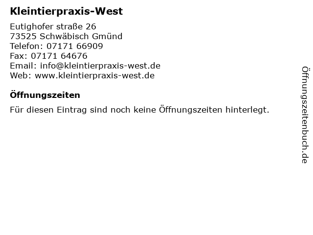 Kleintierpraxis-West