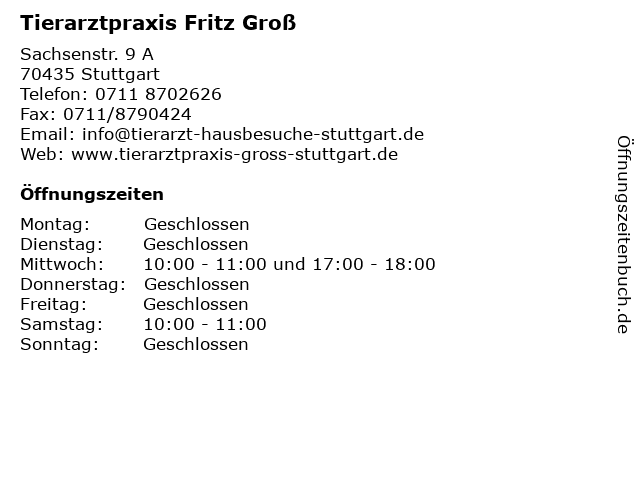 Fritz Groß Tierarzt