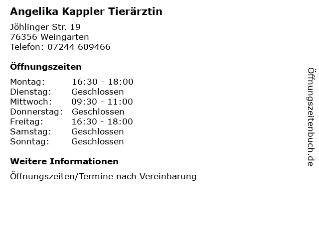 Dr. Angelika Kappler - Tierärztin
