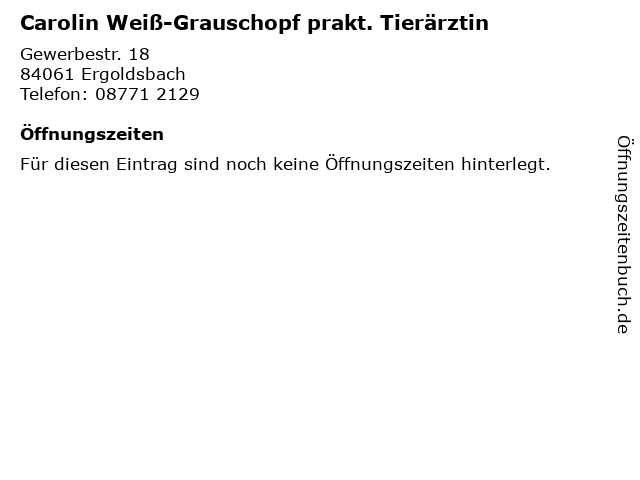 Carolin Weiß-Grauschopf Tierärztin