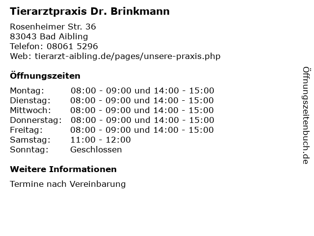 Tierarztpraxis Dr. Brinkmann