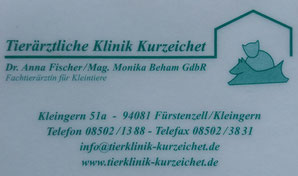 Tierklinik Anna Fischer - Mag. Beham