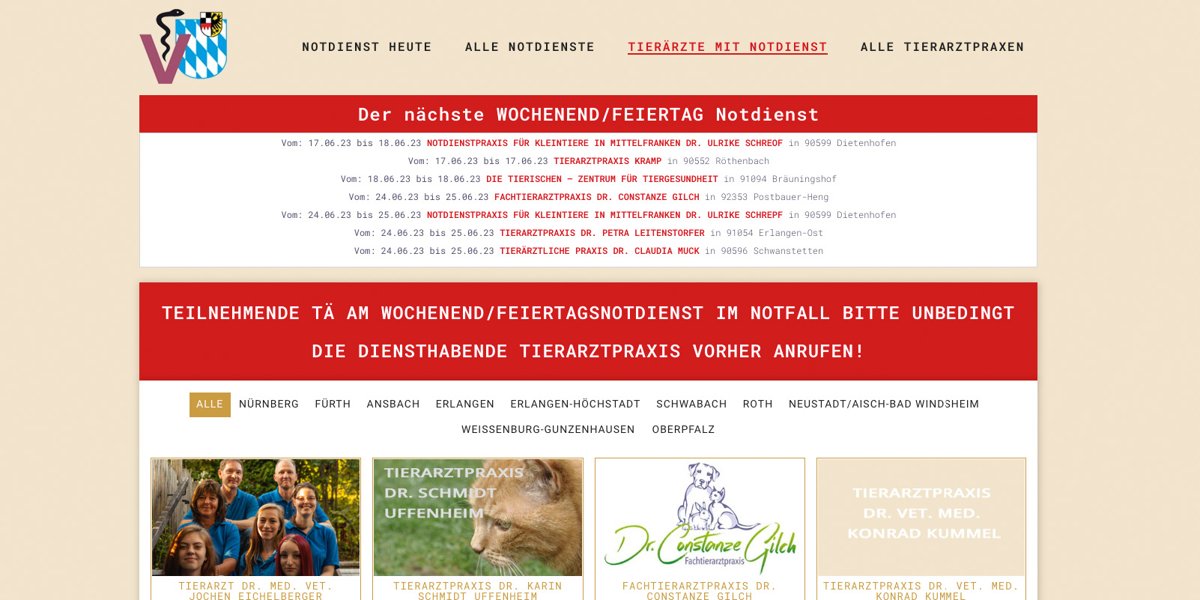 Tierklinik Stadtsteinach Evidensia GmbH (Bereitschaftszeiten siehe Website)