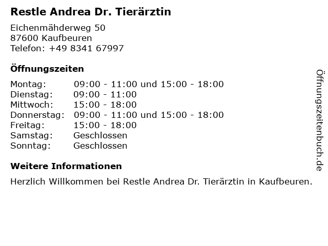 Dr. med. vet. Andrea Restle