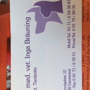 Dr.med.vet. Inga Bräuning Tierärztin