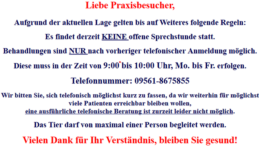 Tierarztpraxis für Kleintiere Tatiana Sonnenberg