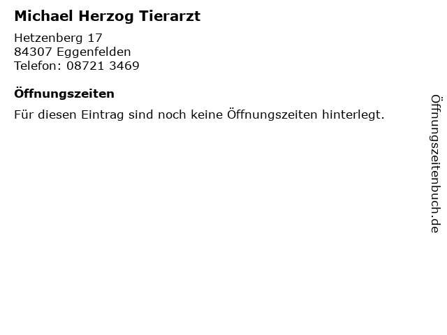 Michael Herzog prakt. Tierarzt DVM
