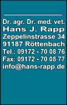 Dr. Hans-Joachim Rapp Tierarzt