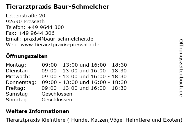 Tierarztpraxis Baur-Schmelcher