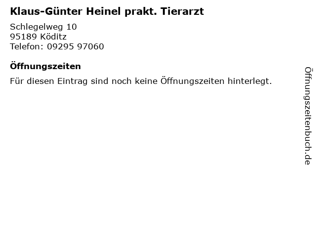 Klaus-Günter Heinel Tierarzt