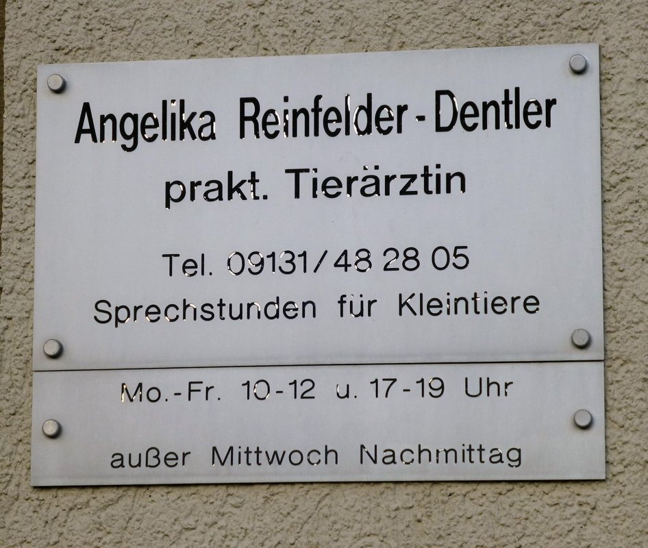 Kleintierpraxis Angelika Reinfelder-Dentler