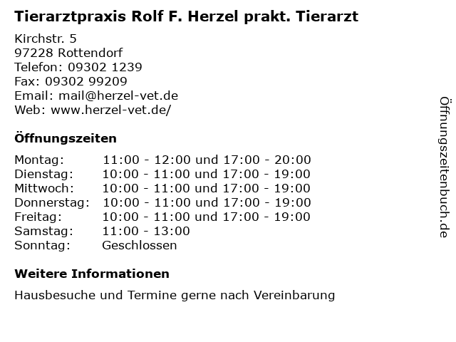 Tierarztpraxis Rolf F. Herzel