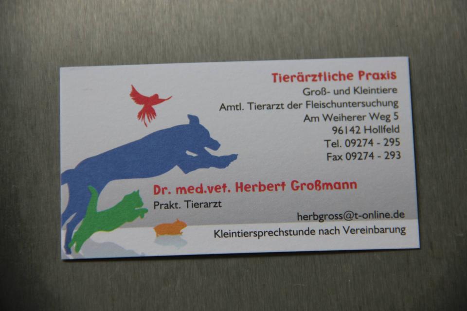 Dr.med.vet. Herbert Großmann Tierarzt