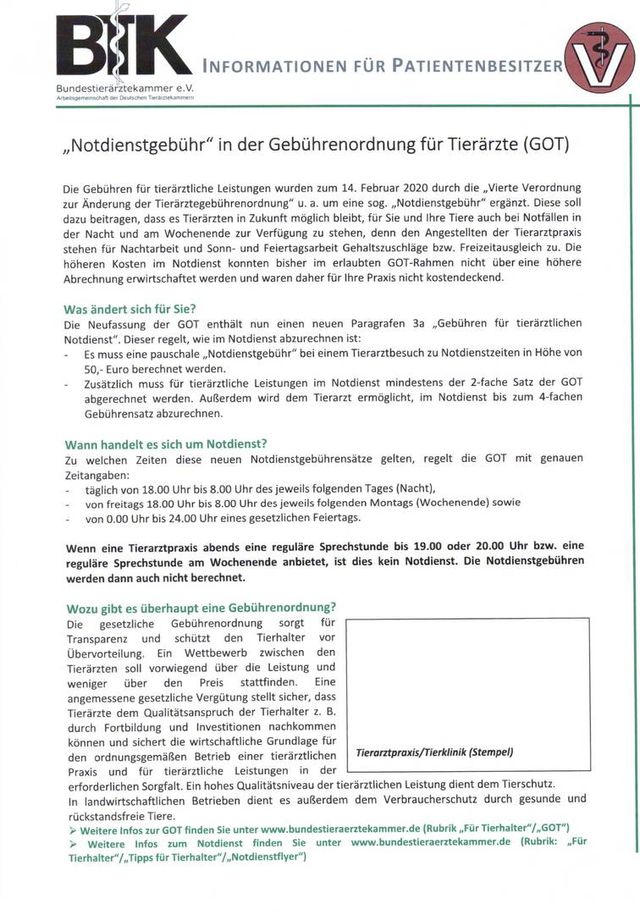 Tierarztpraxis Dres. TA Brock und Dr. Grude