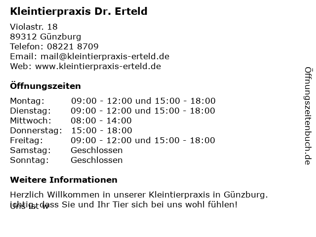 Kleintierpraxis Dr. Erteld