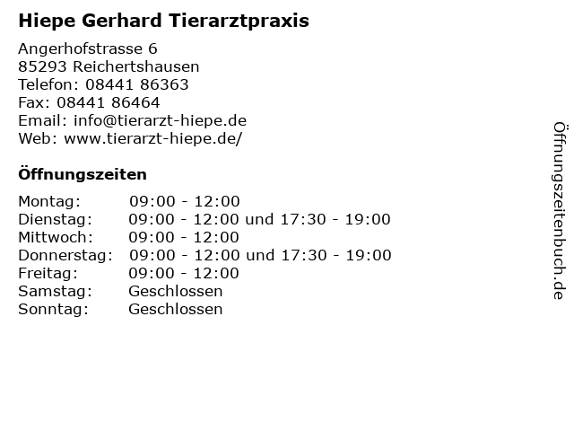 Hiepe Gerhard Tierarztpraxis