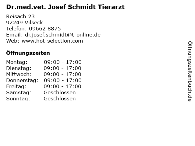 Dr.med.vet. Josef Schmidt Tierarzt