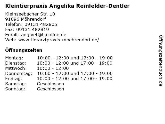 Kleintierpraxis Angelika Reinfelder-Dentler