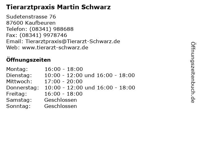 Martin Schwarz Tierarzt