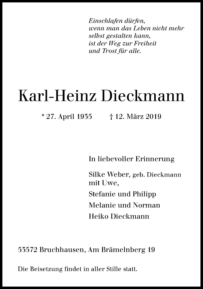 Karl-Heinz Dieckmann Tierarzt